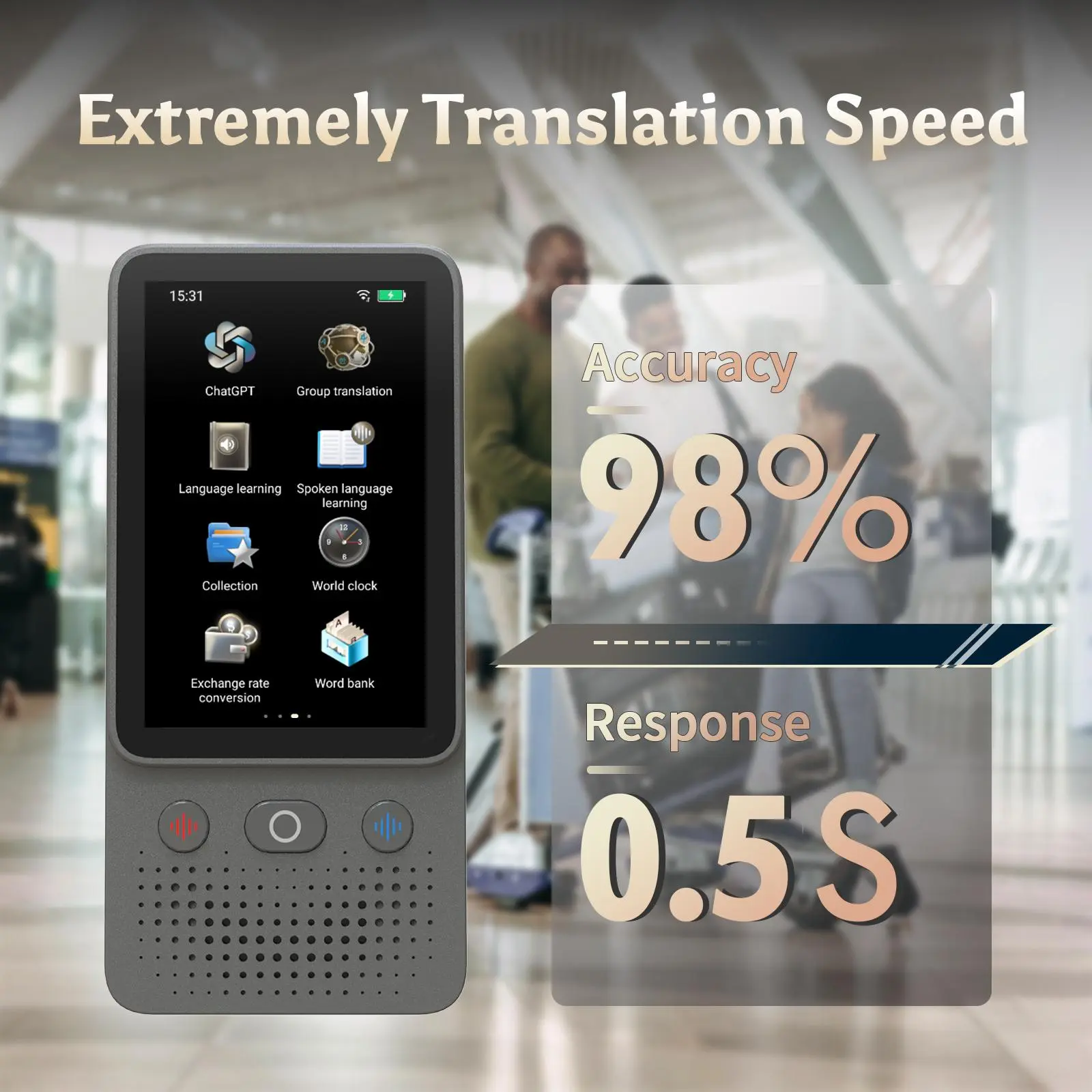 Funny Panda Store Subsidy AI Language Translator Device 138