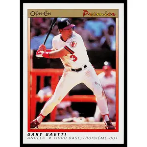Gary Gaetti 1991 O-Pee-Chee Premier #47 California Angels