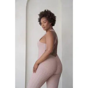 Ribbed Mauve Jumpsuit