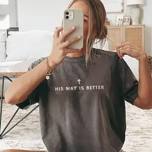 His Way Is Better Christian Shirt Comfort Colors Cute Christian Merch Jesus Shirt Minimalist Christian Faith Gift for Teen Christian Apparel