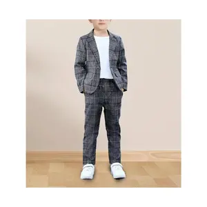 Boys' Two-Piece Suit Spring and Autumn New Style Host Performance Fashion Boys' Flower Boy Korean Style One-Year-Old Flower Boy Dress