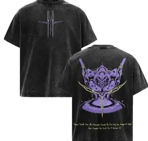 Neon Genesis Evangelion Tee – Vintage Anime T-Shirt, Mecha Manga Merch, Oversized Streetwear, Aesthetic Grunge Style, Heavyweight Cotton, Anime Gift 6