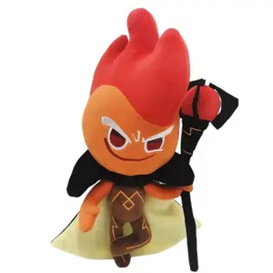 Cookie Run Kingdom Fire Spirit Cookie Plush Toy Stuffed Toy Soft Animals DecorationToy for Home Sofa & Bed Pets Plush Toys Posh Plush Bedroom Decor Gift