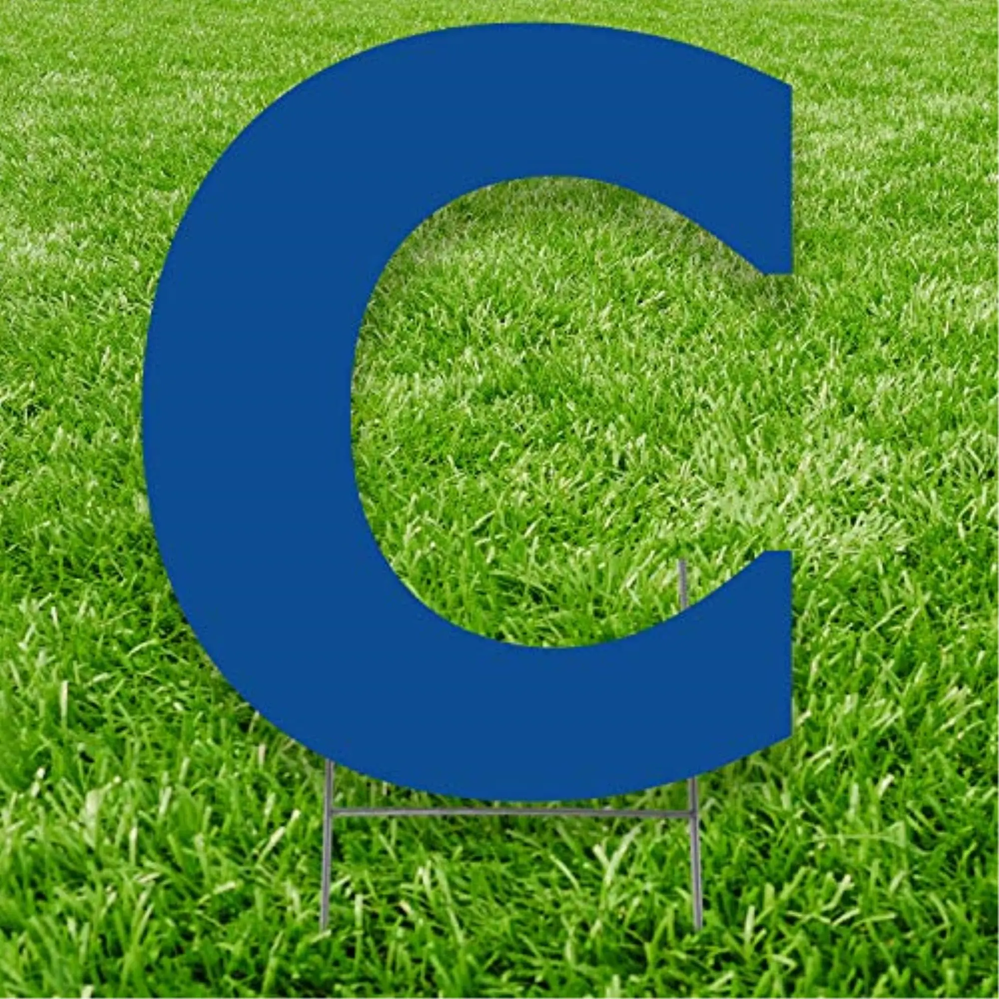Advanced Graphics 3283 20 x 15 in. Letter C Yard Sign, Blue