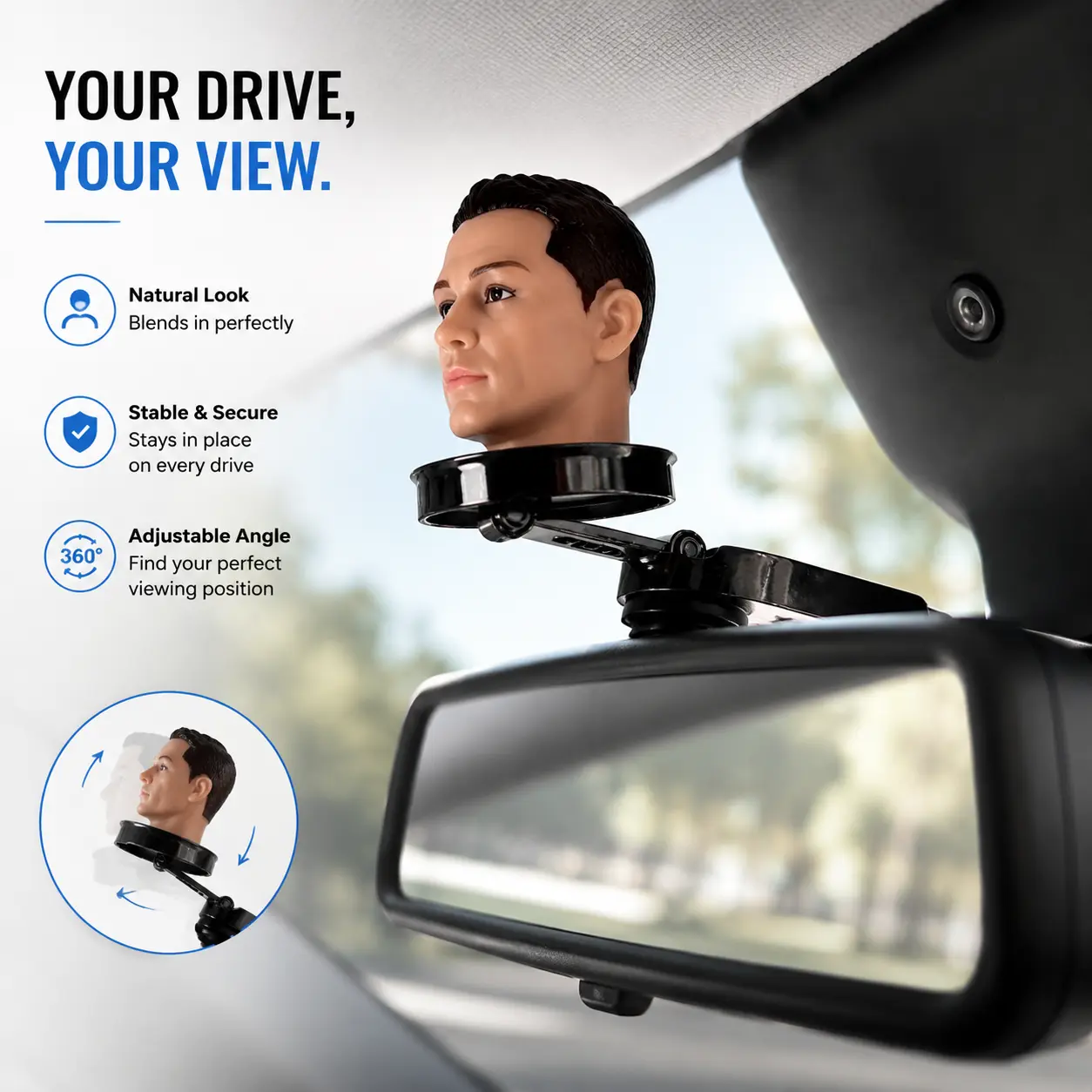 Dashboard Hanging Ornament – Driver Head Sculpture