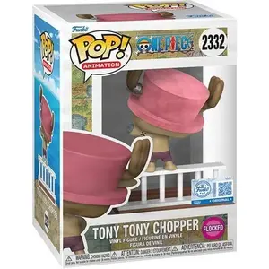 One Piece Straw Hat Pirates Tony Tony Chopper Flocked Funko Vinyl Figure #2332 - Entertainment Earth Exclusive