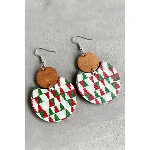 Christmas Tree Check Earrings