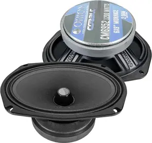 Orion Car Audio CM6952 Plug-In Steel 6x9in Midrange Bullet Speakers (1 Pair, 2 Speakers) - 2-Ohm, 300W RMS/1200W MAX Durable Efficient High-Power Car Audio System