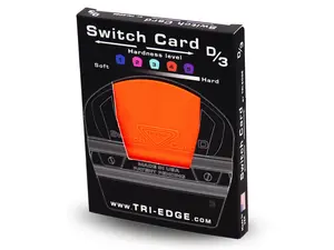 Tri-Edge Switch-Card D/3 Orange Squeegee for Vinyl Wrap, Window Tinting and Signs & Graphics Installations