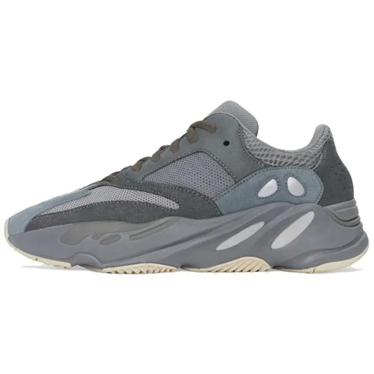 Adidas Originals Yeezy Boost 700 V1 Teal Blue Low-Top Dad Sneakers for Men and Women with Cushioning, Slip-Resistance, and Height Increase
