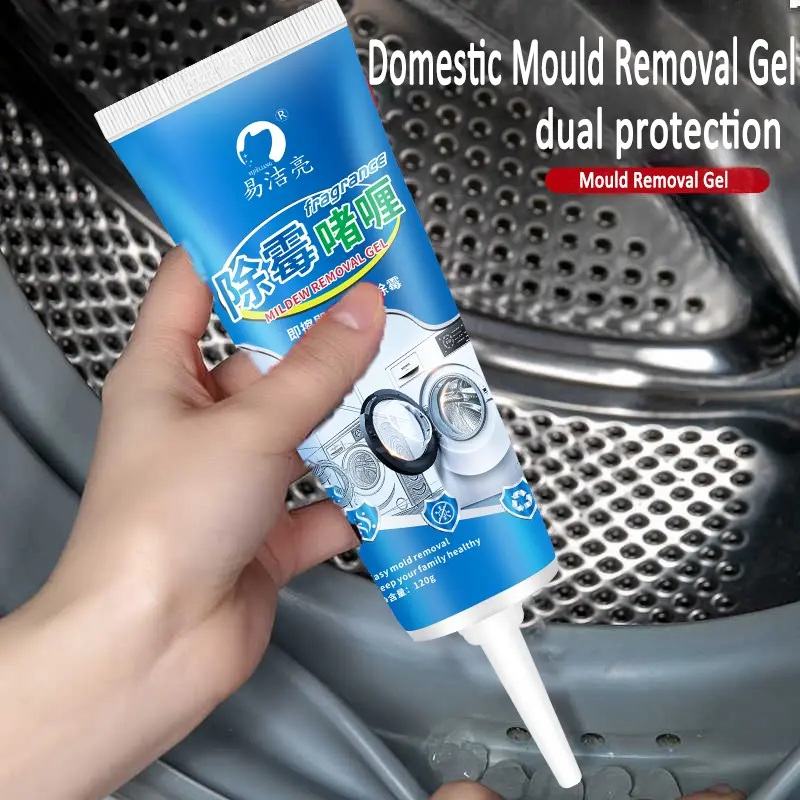 4.23 Oz Mold Removal Gel for Washing Machine Rubber Gaskets, Home Cleaning Supplies, Home Cleaning Products, Deep Mold Removal, Mold Stain Remover, Mildew Stain Remover, Sharp Nozzle Design, Effective Cleaning Tile Grout Lines