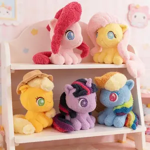 28cm My Little Pony Plush Doll Toy Q-style Plush Doll Cartoon Hug Pillow Sleep Companion Girl Birthday Gifts