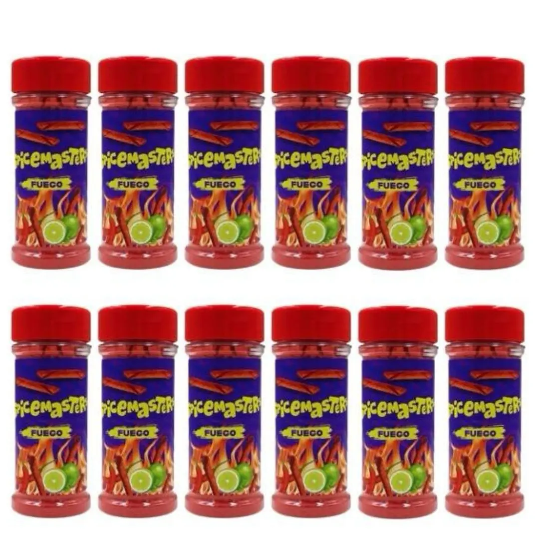 SPICEMASTERS THE FUEGO TWELVE – Master Heat Edition Natural Flavor powder Taffy Chili Taco spice Snack Seasoning
