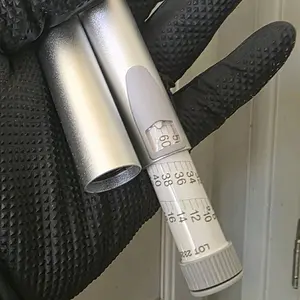 Adjustable Dosing Tool with Carry Case black and silver