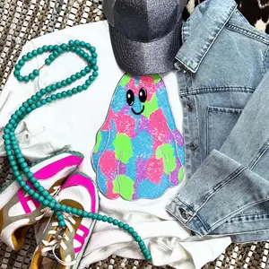 Sequin Multicolor Ghost Patch