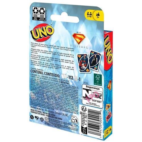 Mattel Games - UNO: Superman  [COLLECTIBLES] Card Game, Table Top Game