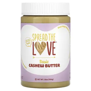 Spread The Love Cashew Butter, Basic , 16 oz (454 g)