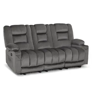 Zero Gravity Power Reclining Sofa, Heat Vibration Massage, Fabric PR647 Zero Gravity Power Reclining Sofa, Heat Vibration Massage, Fabric PR647