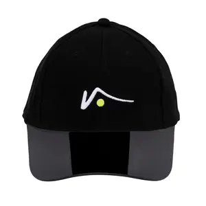 Black Structured Sports Cap