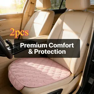 2pcs Bear Head Car Seat Cushions, Cute Universal Fit, Anti-Slip Bottom, All-Season Use, Enhance Comfort and Aesthetics