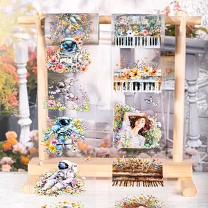 Flower Pattern Washi Tape (6 Counts/set), Floral Tape, Decorative Tape, DIY Decorative Sticker for Scrapbooking, Journaling, Gift Wrapping