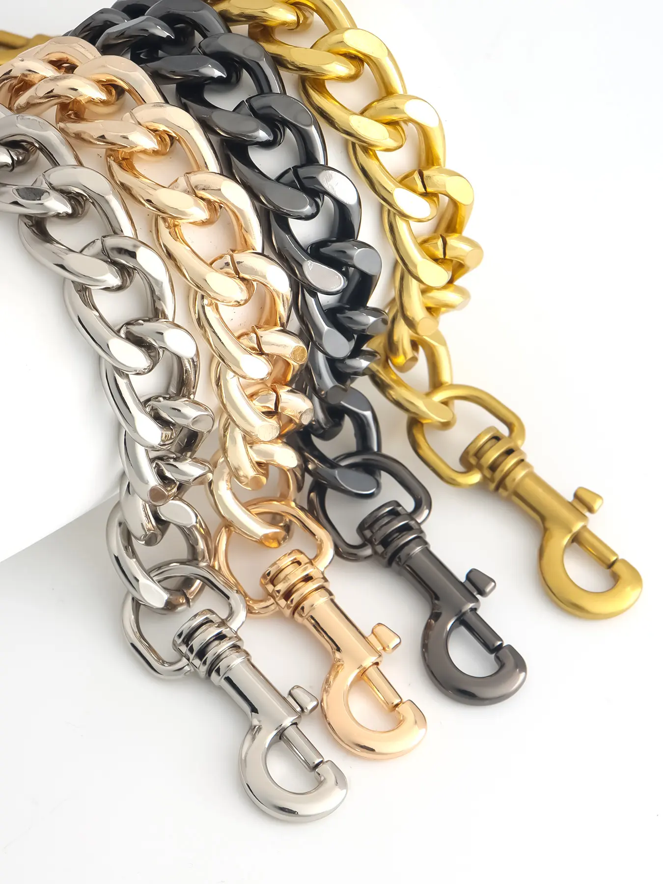 Aluminum Purse Handle Chain Bag Chains For Handbags Extender Charms Straps Replacement Handbag Accessories Decoration Fashionable Chain Strap Bag Decorative Chain Chain For Purse Purse Accessory