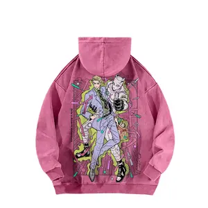 JoJo's Bizarre Adventure 100% Cotton Anime Hoodie, Long Sleeve, Made in the USA | Relaxed Fit | The Perfect Christmas Gift for Your Boyfriend or Girlfriend