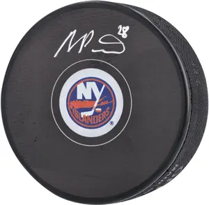 Alexander Romanov New York Islanders Autographed Hockey Puck - Fanatics Authentic Certified