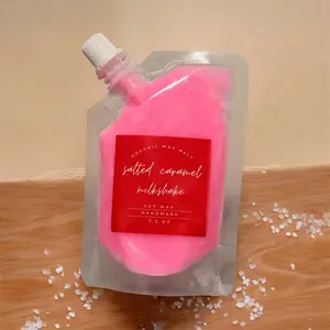 Salted caramel milkshake Wax Melt Pouch Luxury Handmade Soy Wax Nontoxic 3.5 oz Organic Scented Aromatherapy