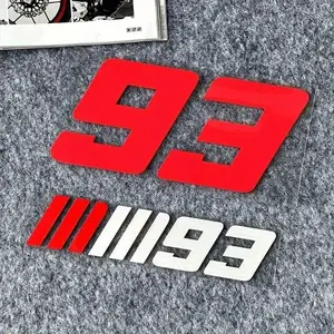 1SET Fits small body positions of commute motorcycles, this number sticker eases commute dullness, letting commute cars show 'owner's racing number nostalgia', a low-key racing aesthetic decal for daily trips, Window Decals For Vehicles