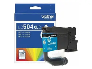 Brother Genuine LC504XLC High Yield Cyan Ink Cartridge