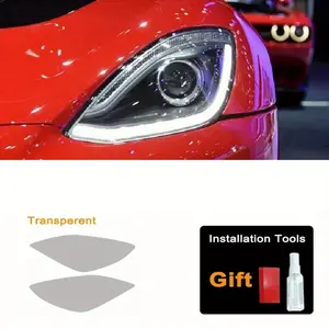 For Dodge Viper 2013-2017, Precut Headlight Protective film Transparent or Smoked Black TPU Headlight Sticker