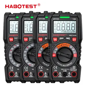 HABOTEST HT113 Digital Multimeter 6V-600V AC/DC Voltmeter Ammeter NCV Ohm Hz Capacitance Resistance Frequency Diode Test Portable Voltage Tester