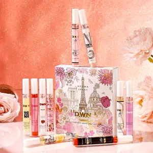 Women's 10-Piece Limited Edition Summer Brazilian Perfume Spray Set,Elegant Perfume Mist, Floral & Fruity Scents, FragranceSprays, 10 Bottles, Natural Fresh Scent, ldeal for TravelHome, Office Use