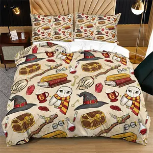 Magic Theme Bedding Set, Includes 1/2 Pieces, Warm Plush, Soft Bedding Sets, All Seasons Suitable, Perfect Family Gift, No Filling Included