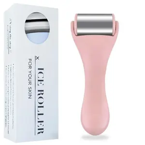 Stainless Steel Facial Eye Ice Roller Massager, Cooling Beauty Care Instrument, Reduces Swelling, Fades Fine Lines, Pores Constriction, Ice Roller Face