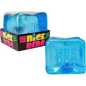 Schylling NeeDoh Nice Berg - Giant NeeDoh Nice Cube - Sensory Squeeze Toy with a Super Solid Squish (Pack of 1)