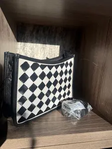 Checkered crossbody