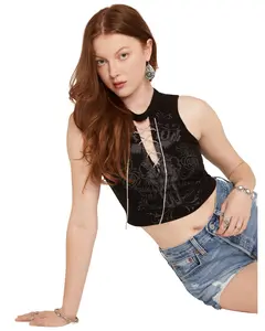 Affliction Women's Women'S Crystal Canyon Steer Sleeveless Tank Top - Awv32478