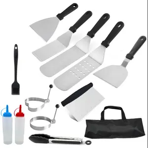 Griddle Accessories Kit 13PCS Flat Top Grill Set for Blackstone Durable Utensils for Maintenance