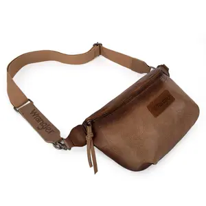 Wrangler Large Fanny Packs for Women Travel Belt Bag with Adjustable Detachable Long Strap