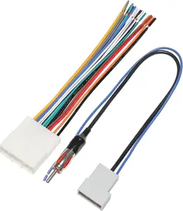Radio Wiring Harness Connector, Antenna Adapter Compatible with Nissan 2007-2013, Infiniti 2008-2013, Subaru 2008-2014, 20 PIN Stereo Wire Cable Connector Adaptor, CD Receiver Kit