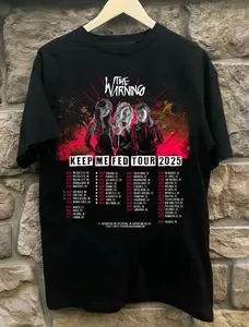 NEW!!! The Warning Band Poster Tour 2025 Black All Size T-Shirt