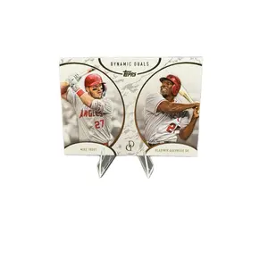 Topps Dynamic Duals Mike Trout & Vladimir Guerrero Baseball Trading Card Featuring Iconic Players