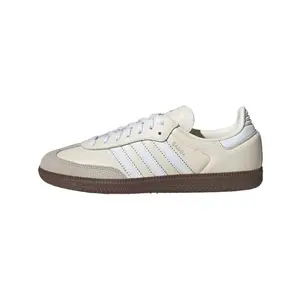 Adidas Originals Samba OG W Women's Low-Top Sneakers in Beige with Comfortable Thin Sole, Shock Absorption, and Wear Resistance Trending Shoes, House White Official Shoes to Get / Maison Mihara