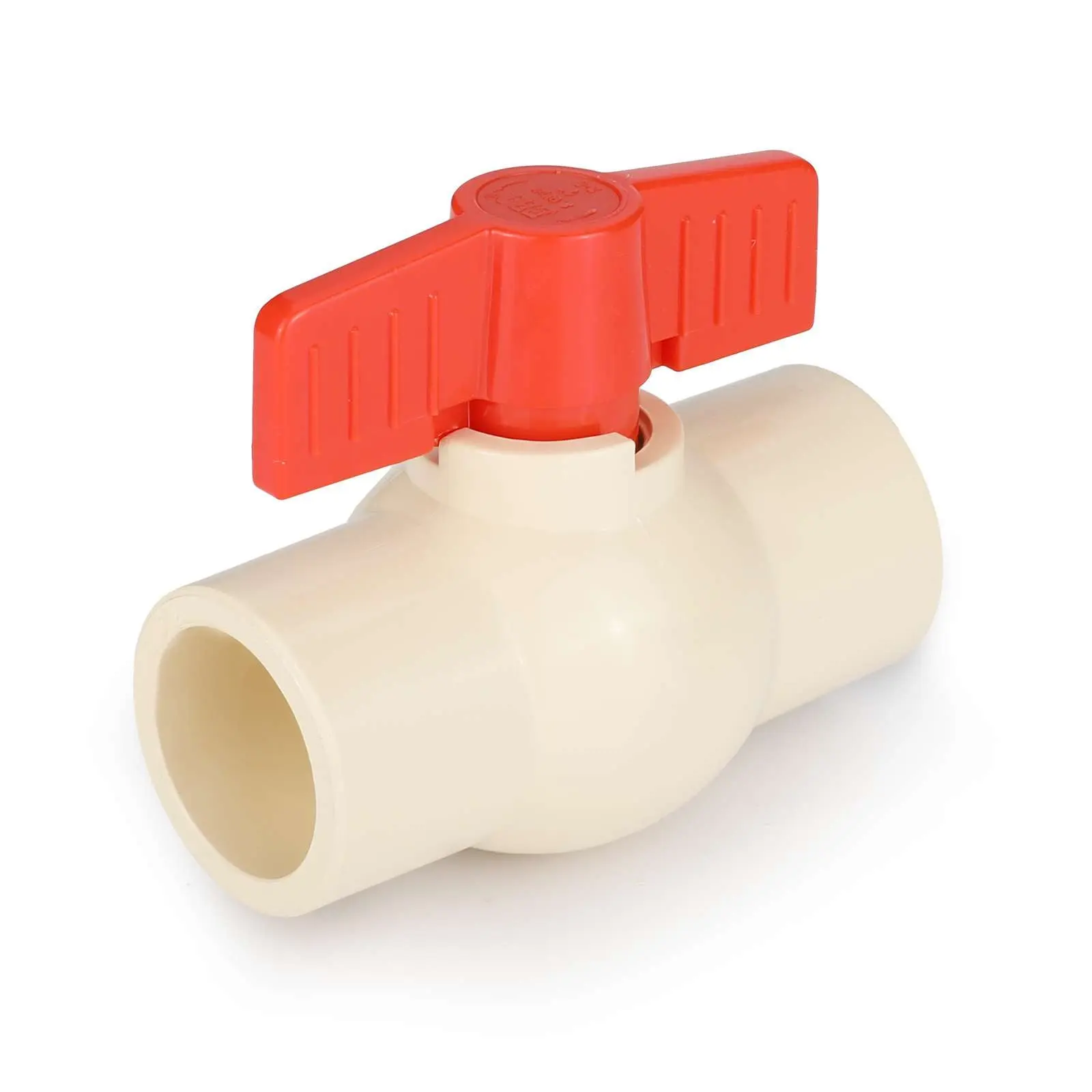 3/4" CPVC Ball Valve Solvent Versatile Water Control NSF Approved High Pressure System Easy Operation Quarter Turn Flow Rate Support