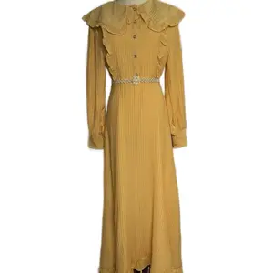 Vintage Butter Yellow Two-Piece Dress – Timeless Elegance Elegant Flower summer outfits
