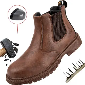High-quality Safety Shoes Men Work Sneakers Indestructible Shoes Anti-smash Anti-puncture Work Shoes Water resistant Slip Resistant Anti shock Protective Boots Construction Work Shoes New Fashion
