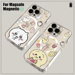 Chiikawas Hachiwares Usagi For Magesafe Magnetic Phone Case for iPhone 17 Air 16 15 14 13 12 11 Pro Max Plus