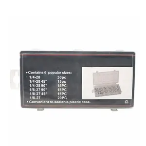 US 110pc SAE Hydraulic Librication Lube Grease Fittings Assortment Zerk Fitting